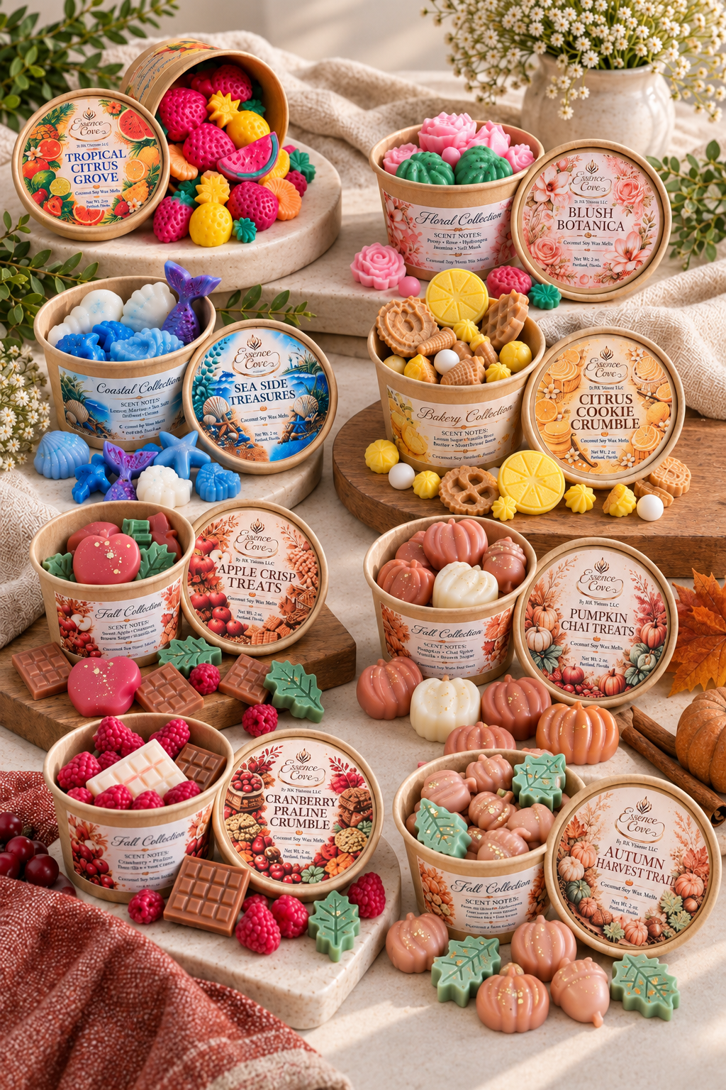 Wax Melts Collection - Essence Cove