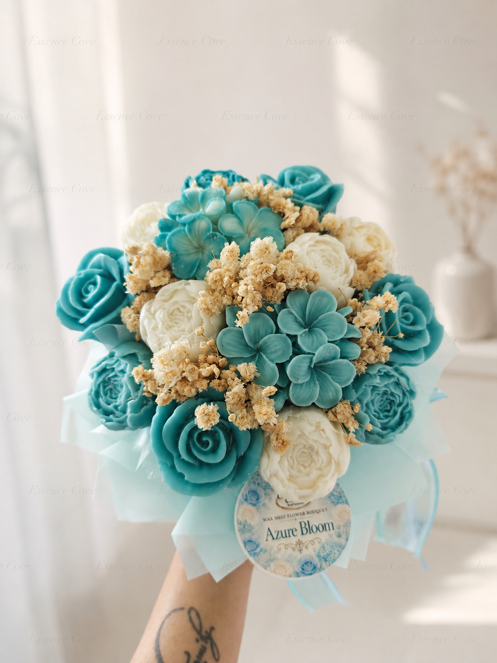 Wax Flower Boxes | Hand poured Coconut Soy Floral Bouquet