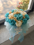 Wax Flower Boxes | Hand poured Coconut Soy Floral Bouquet