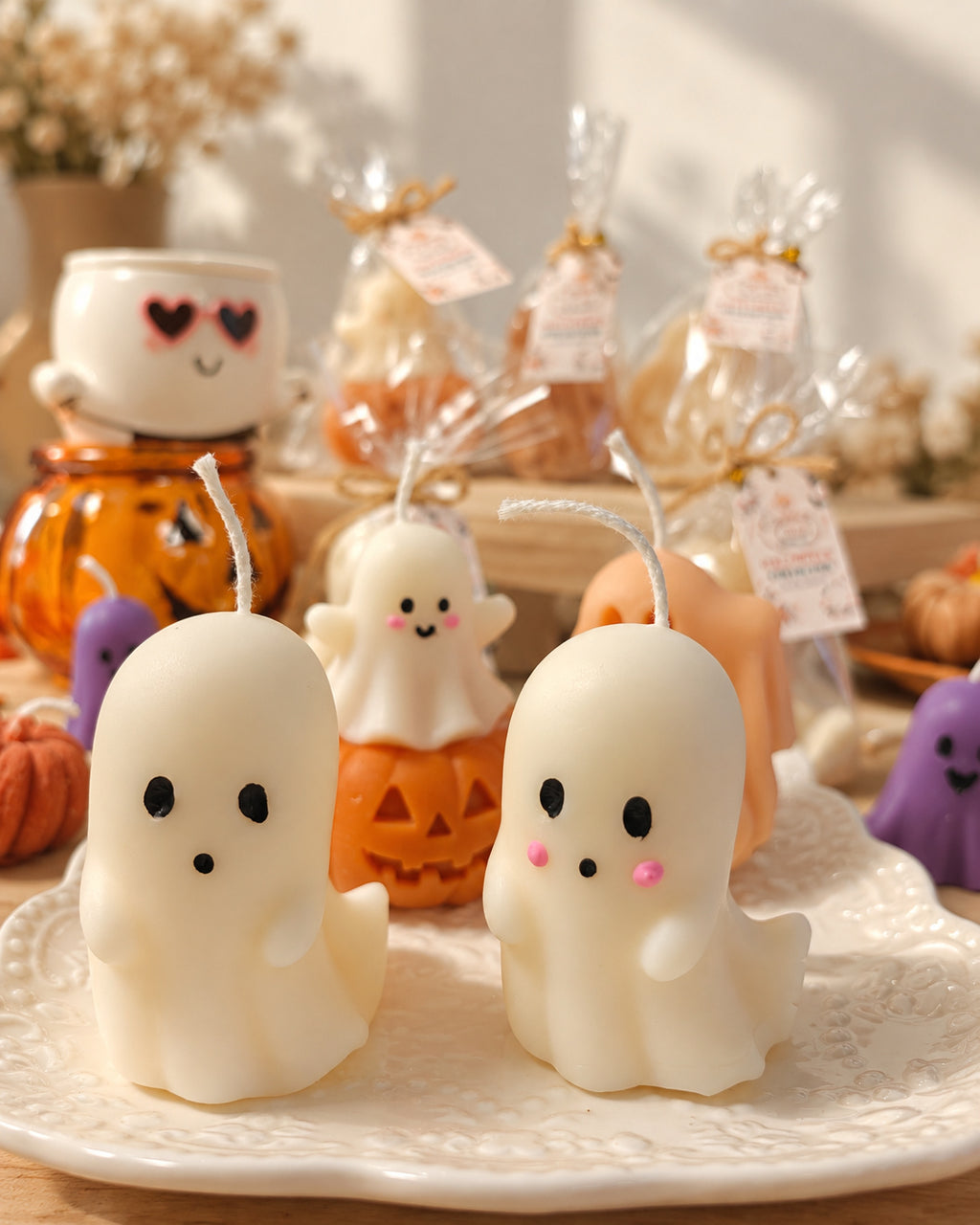 Halloween Pillar Candles