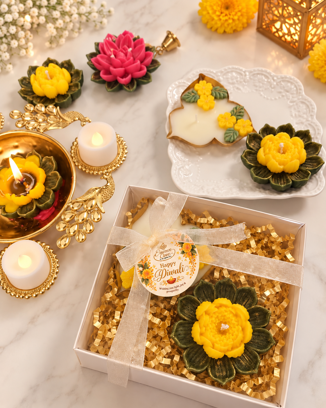 Sunehri Noor Diwali Candle Gift Set