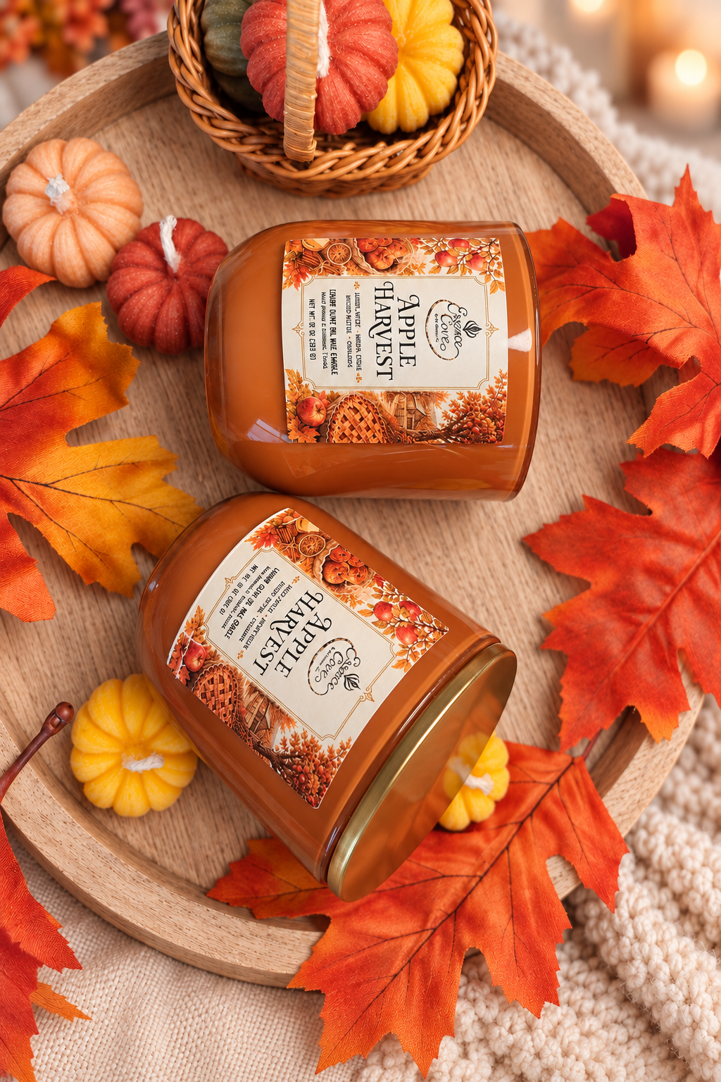 Apple Harvest Olive Oil Wax Candle – 5 oz