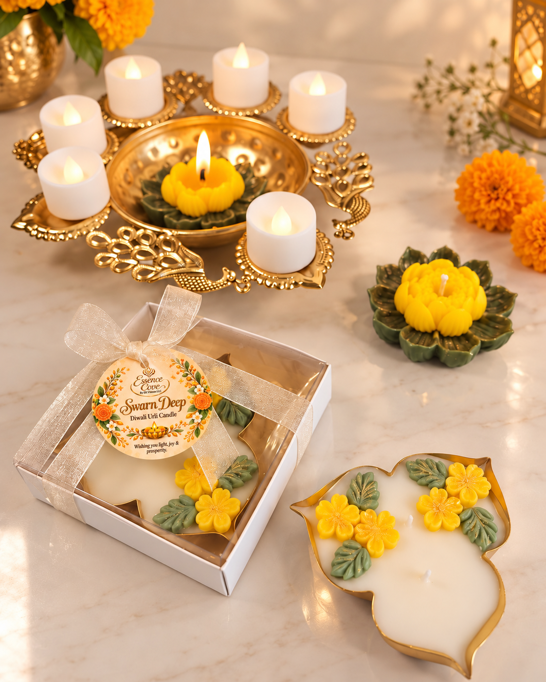 Swarn Deep Diwali Urli Candle