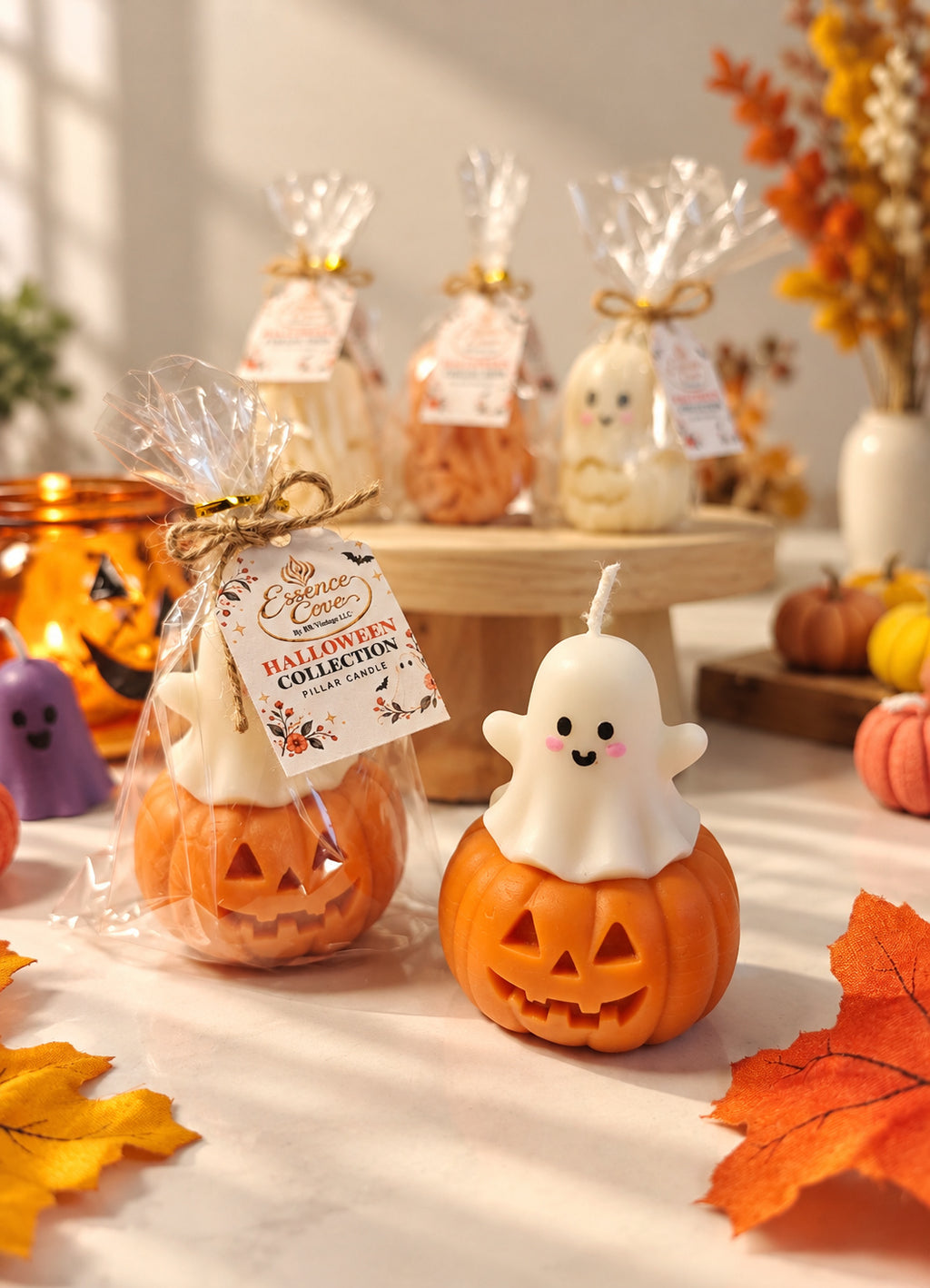 Halloween Pillar Candles
