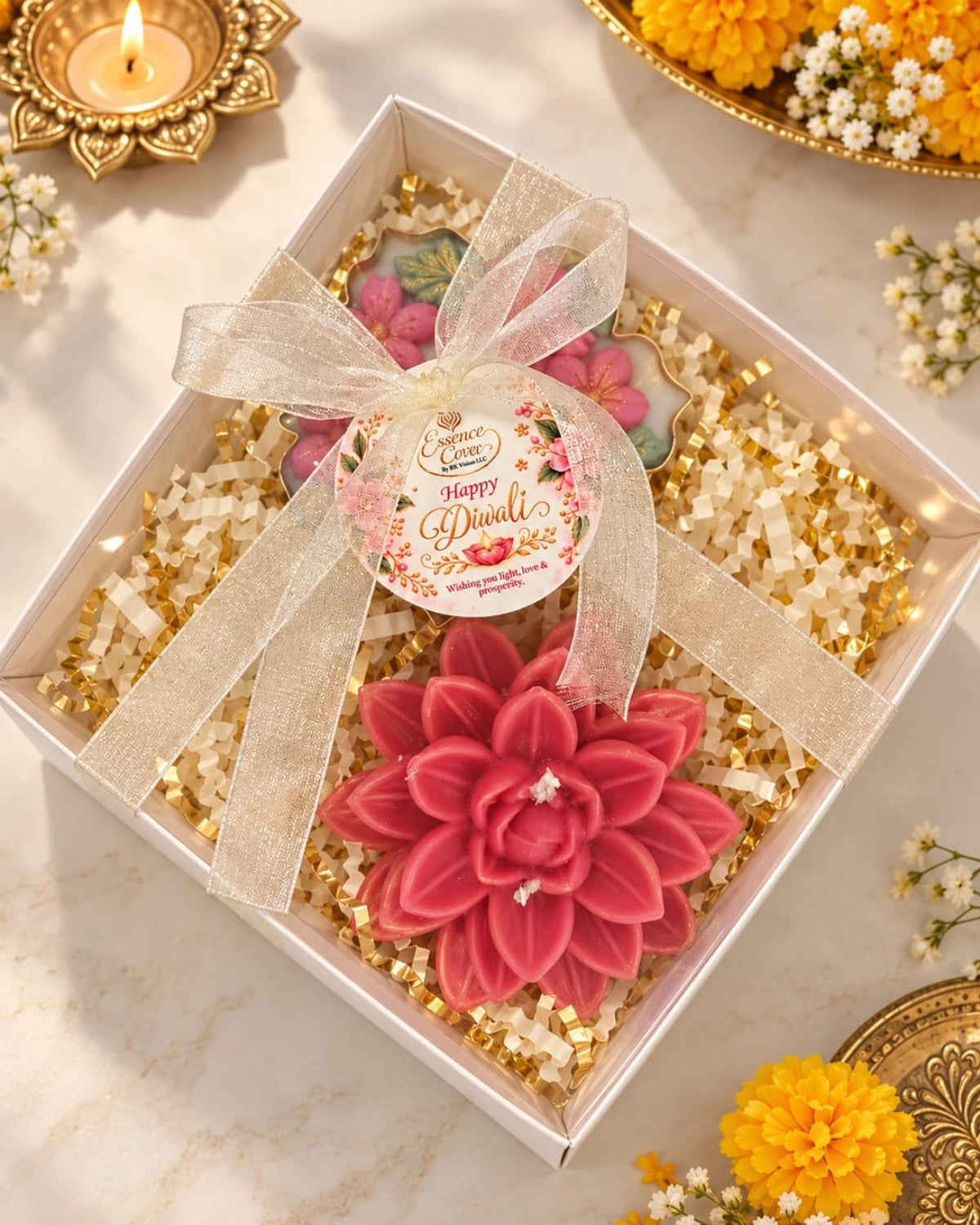 Gulabi Noor Diwali Candle Gift Set