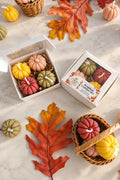 Pumpkin Candle Set - Fall Pillar Candles