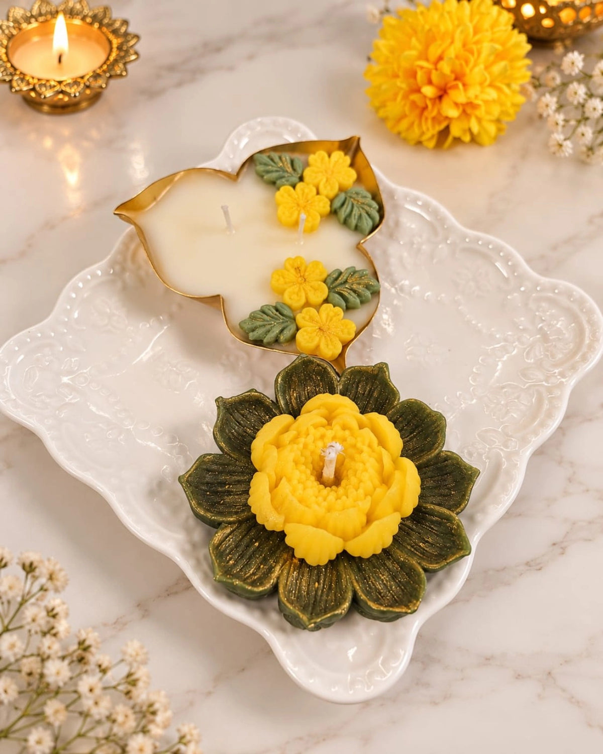 Sunehri Noor Diwali Candle Gift Set