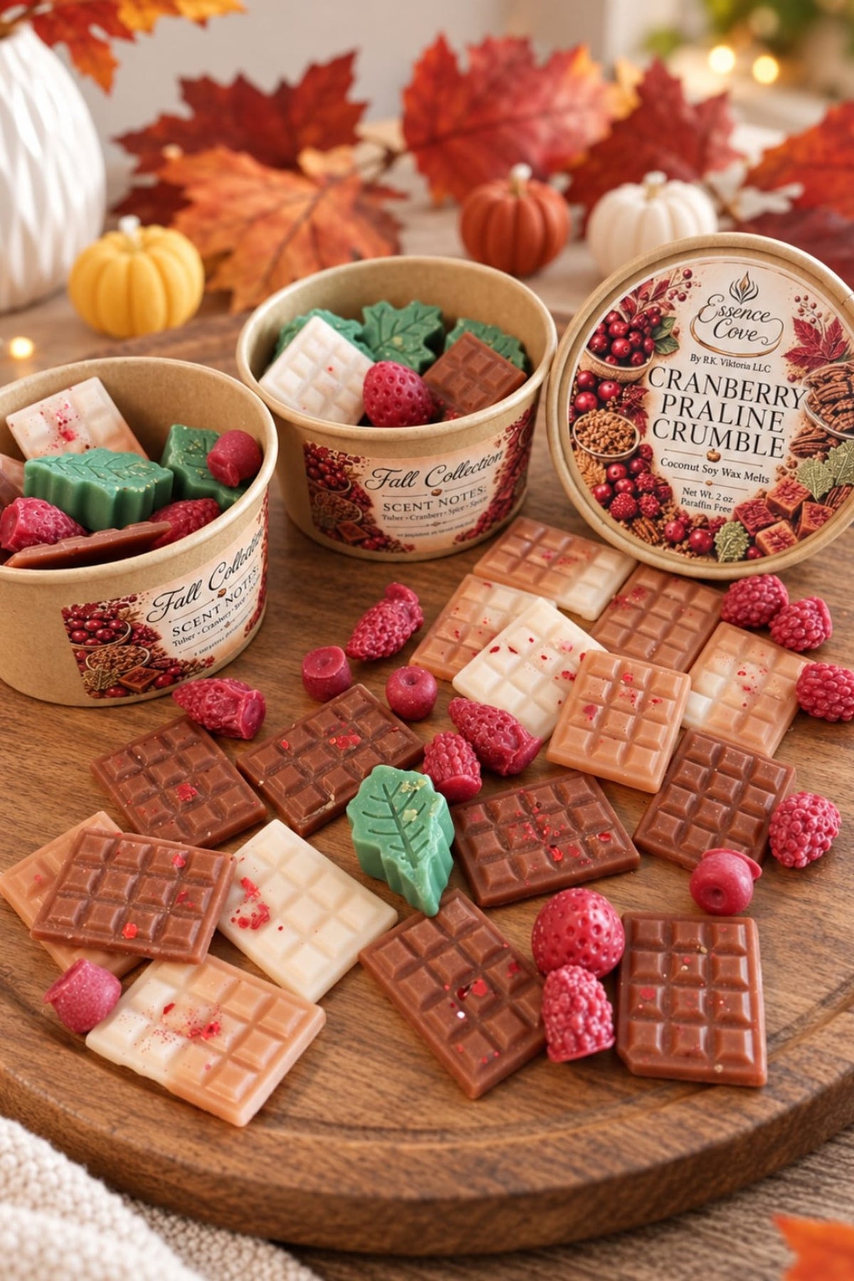 Cranberry Praline Crumble Coconut Soy Wax Melts