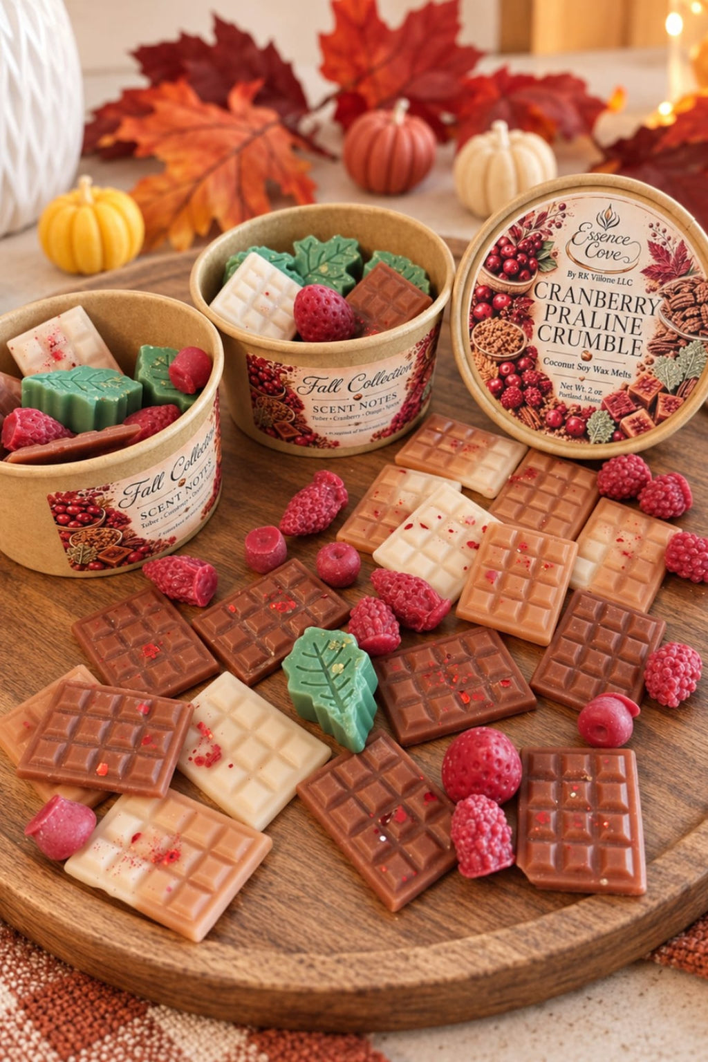 Cranberry Praline Crumble Coconut Soy Wax Melts