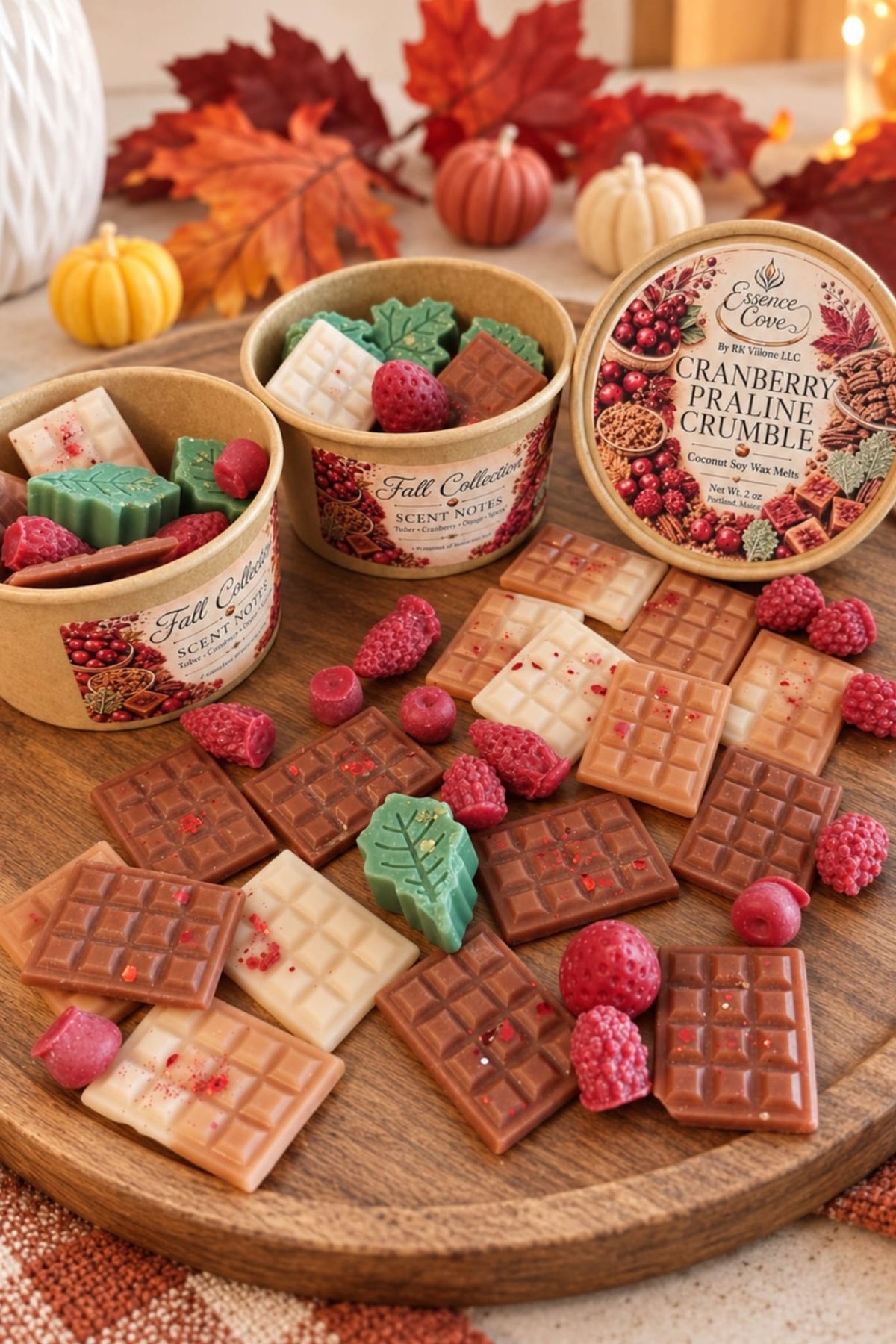 Cranberry Praline Crumble Coconut Soy Wax Melts