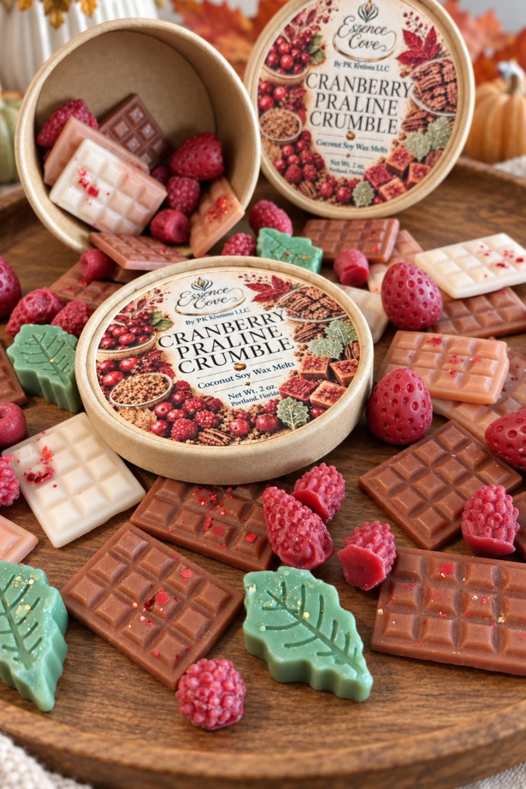 Cranberry Praline Crumble Coconut Soy Wax Melts