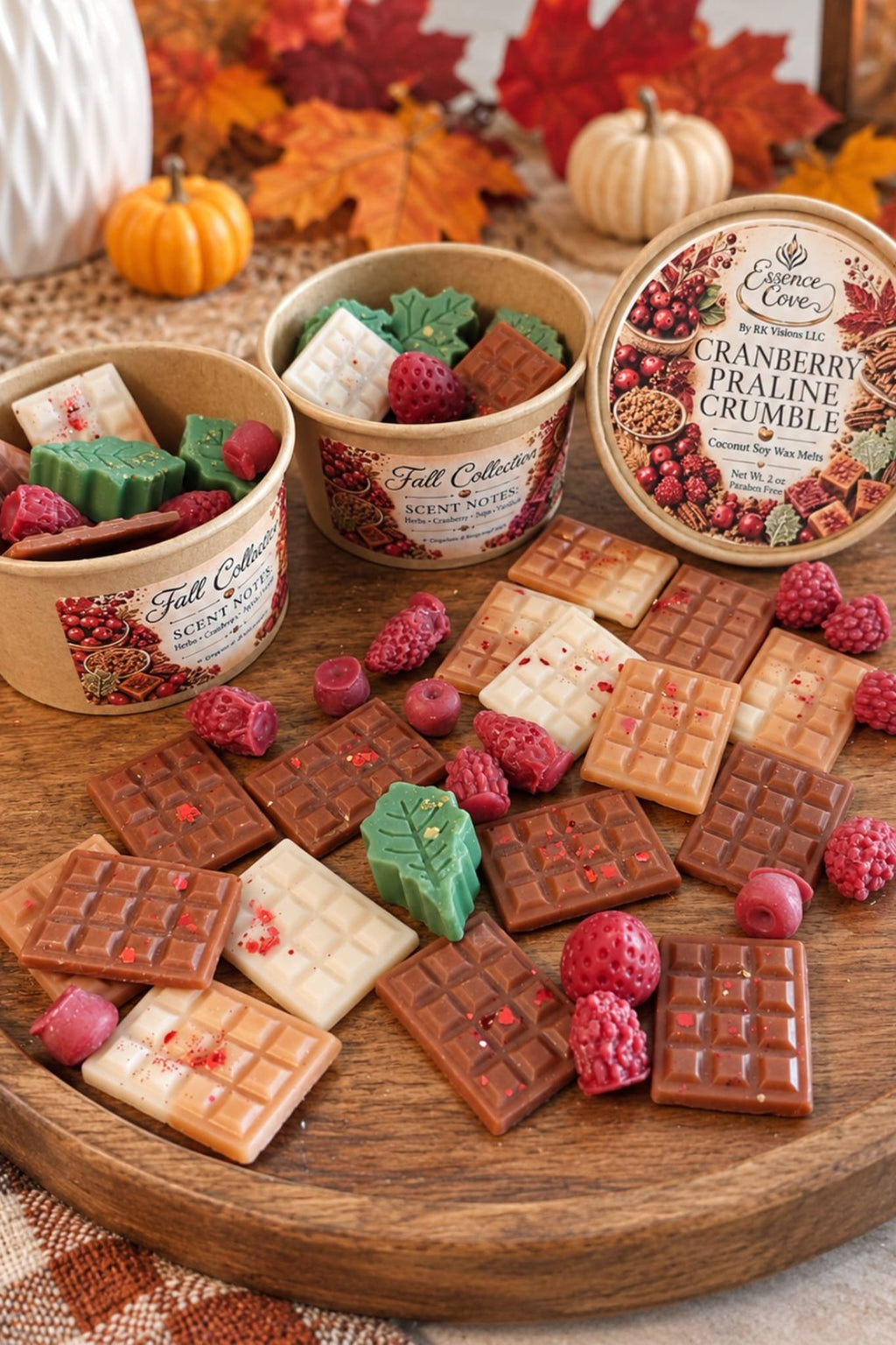 Cranberry Praline Crumble Coconut Soy Wax Melts