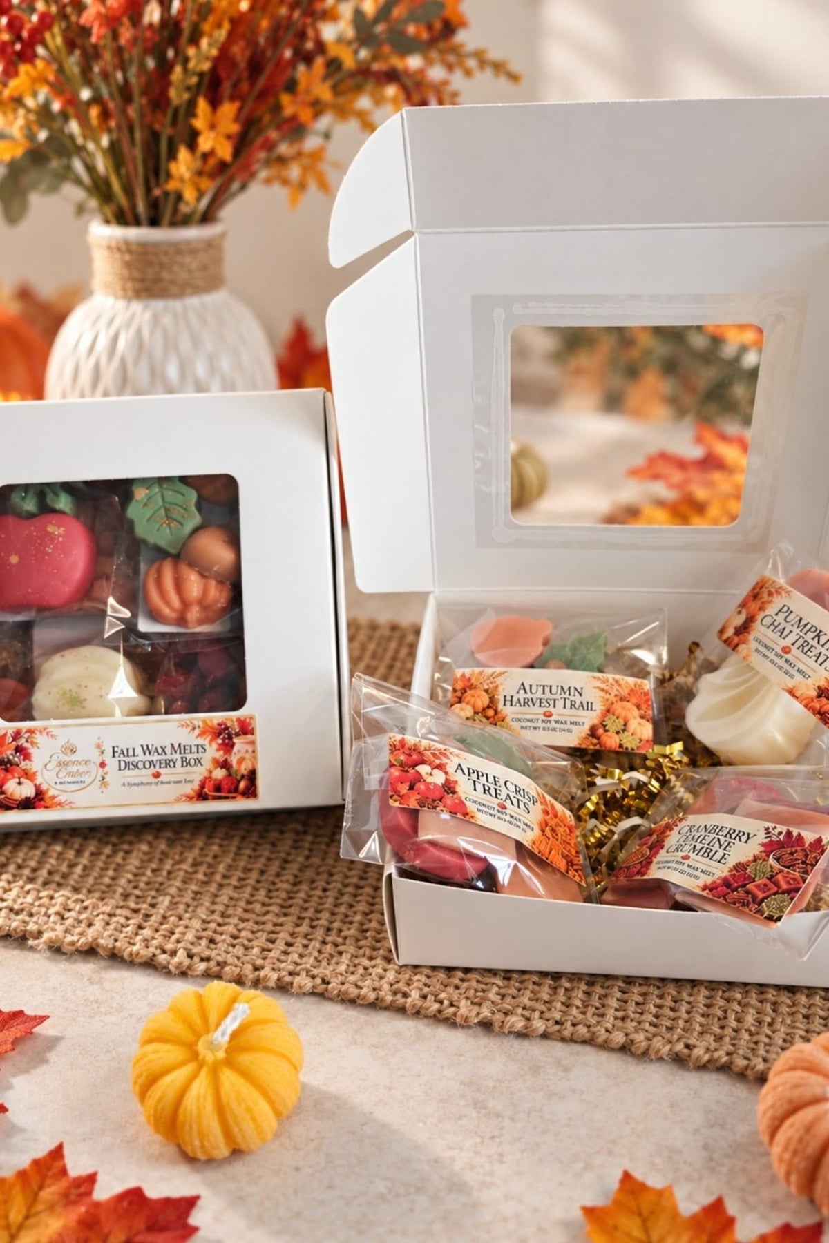 Fall Wax Melts Discovery Box | 4 Coconut Soy Wax Melt Scents