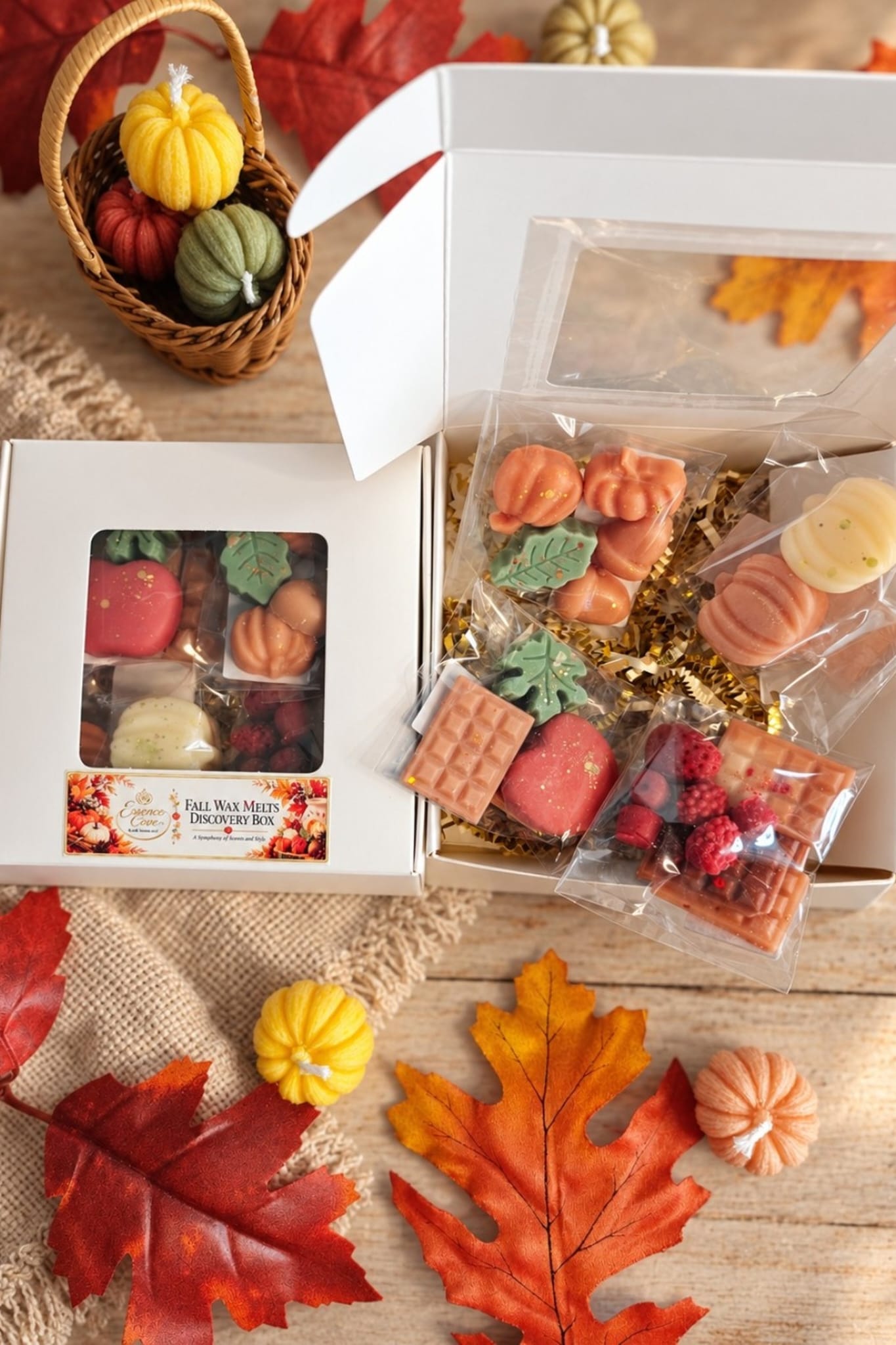 Fall Wax Melts Discovery Box | 4 Coconut Soy Wax Melt Scents