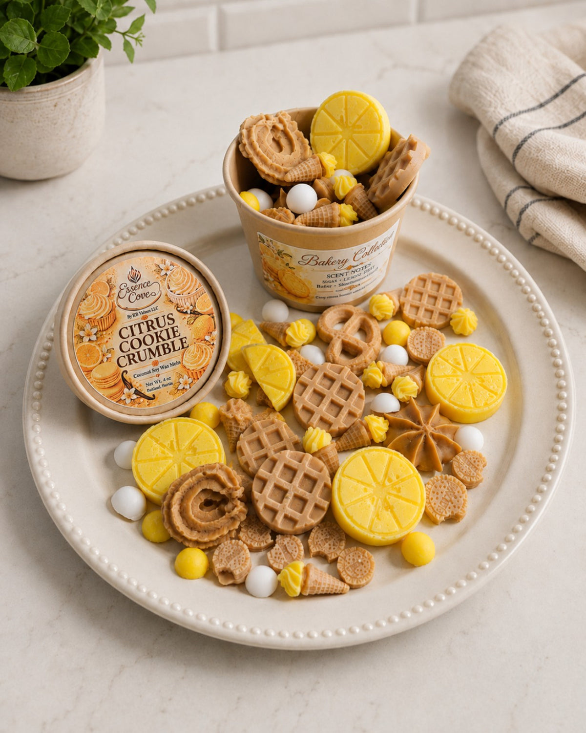 Citrus Cookie Crumble Coconut Soy Wax Melts