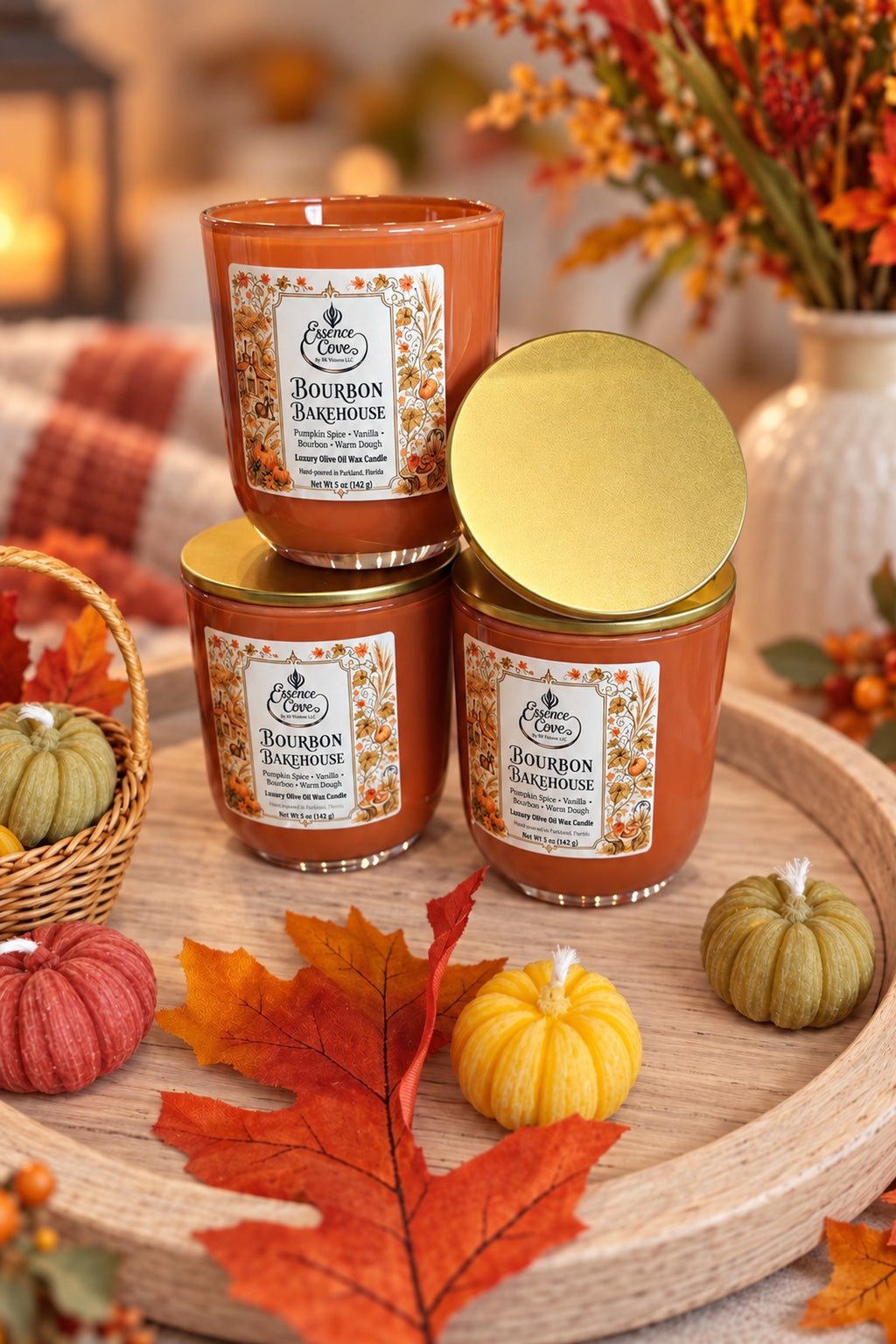 Bourbon Bakehouse Olive Oil Wax Candle – 5 oz