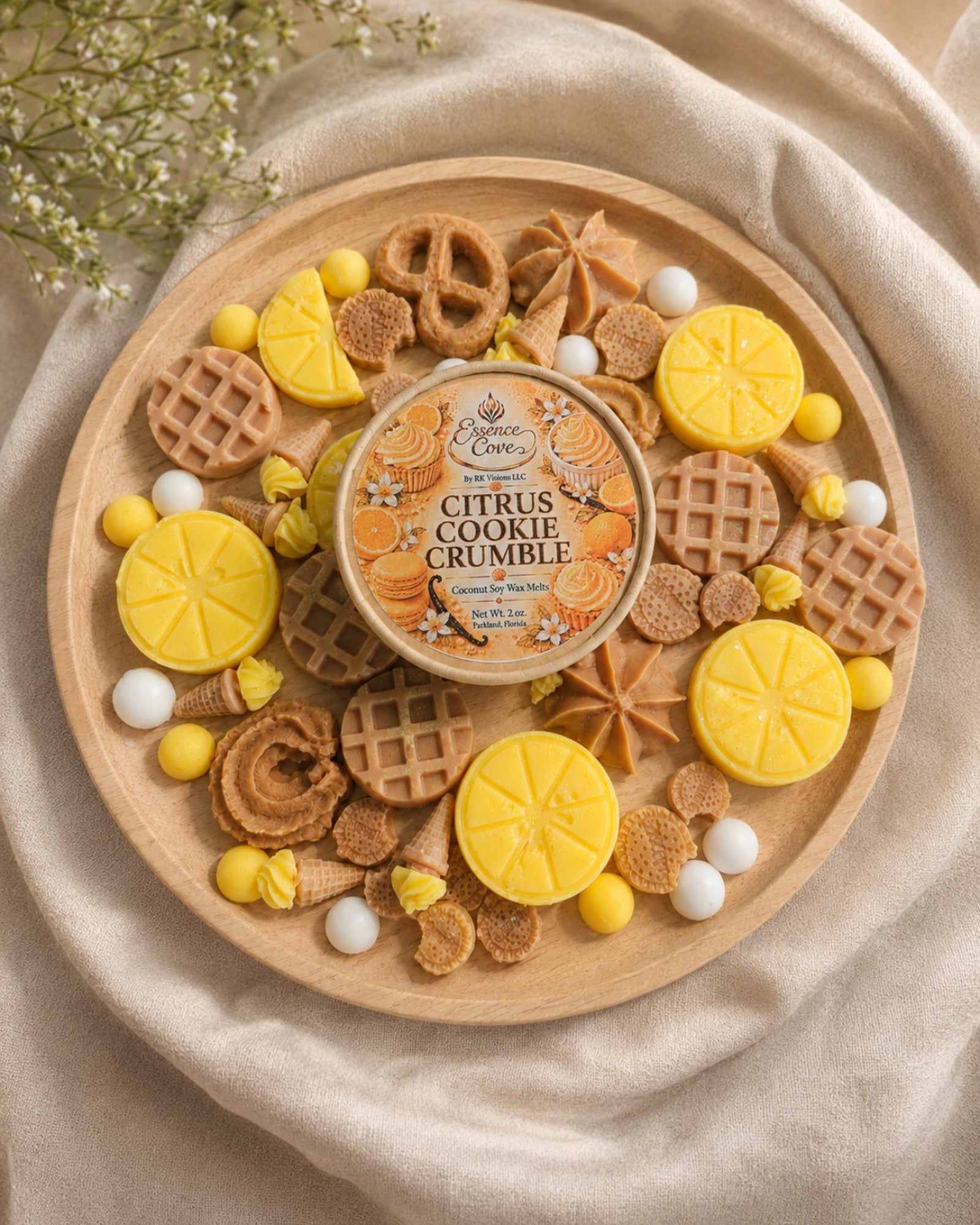 Citrus Cookie Crumble Coconut Soy Wax Melts