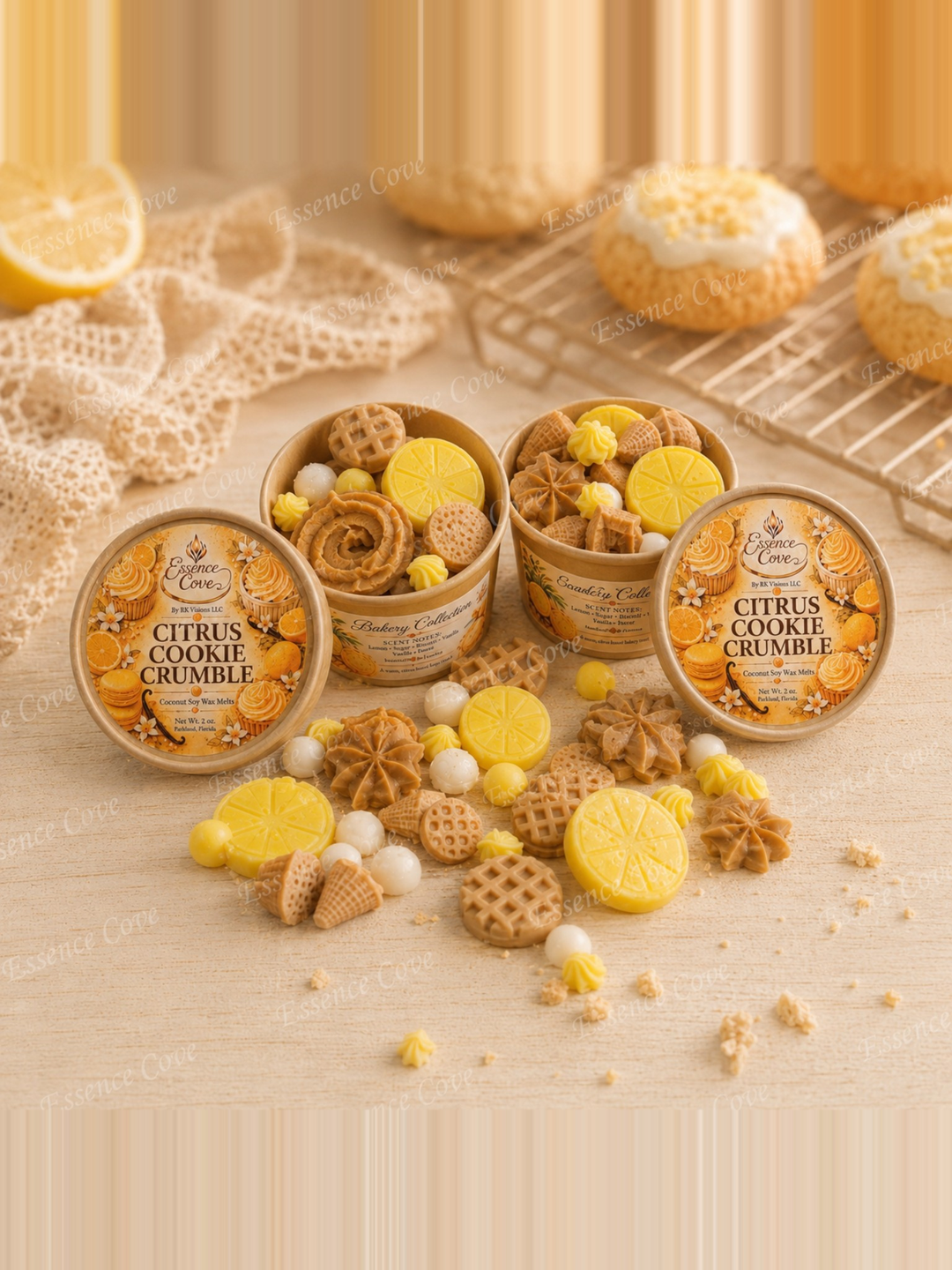 Citrus Cookie Crumble Wax Melts - Bakery Collection