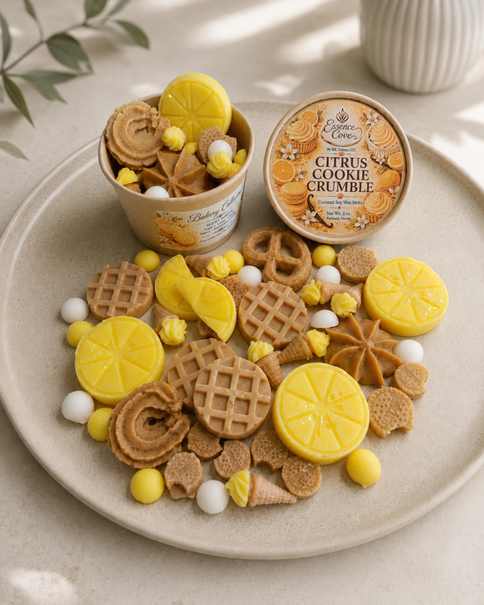 Citrus Cookie Crumble Coconut Soy Wax Melts