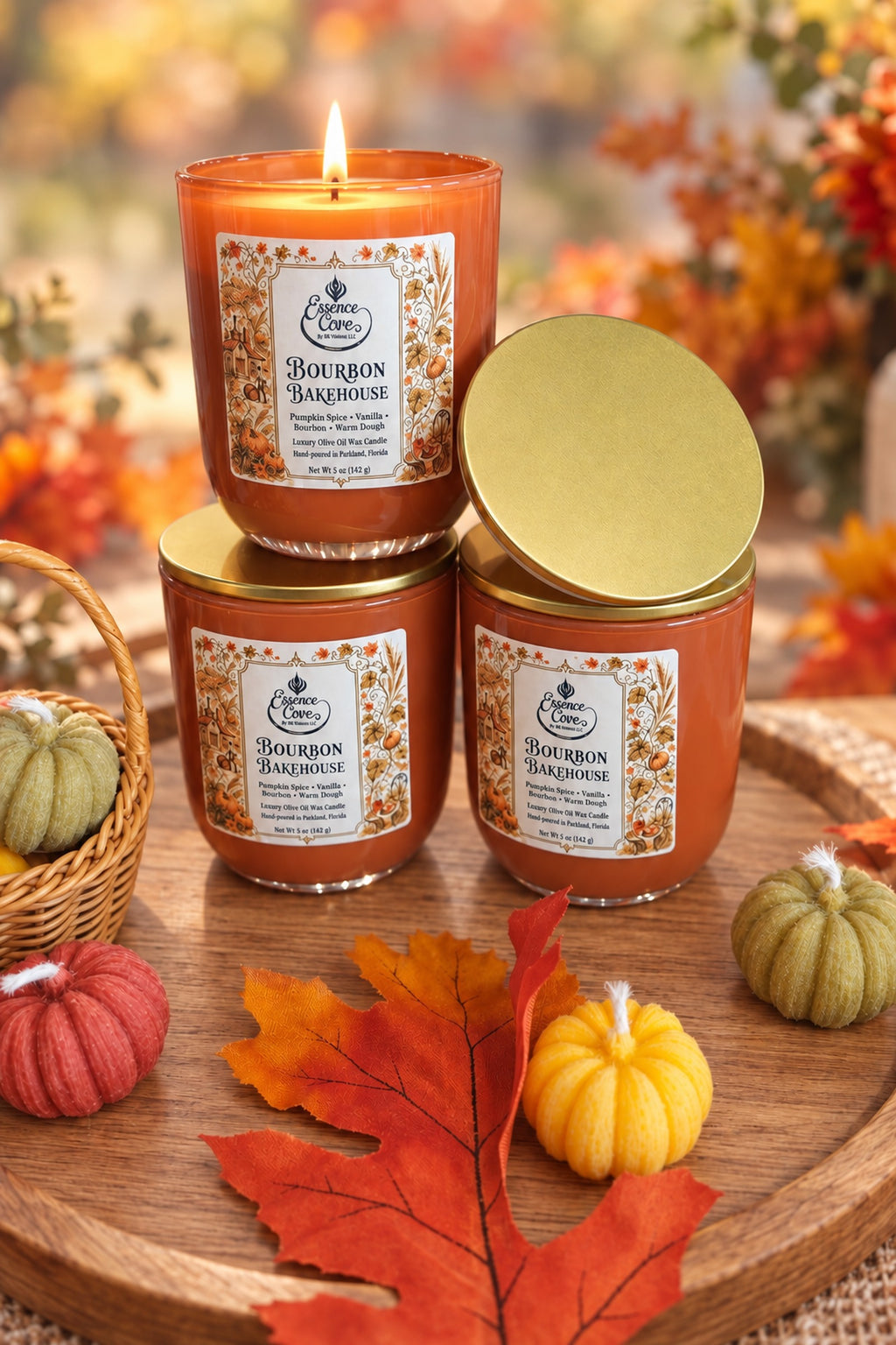 Bourbon Bakehouse Olive Oil Wax Candle – 5 oz