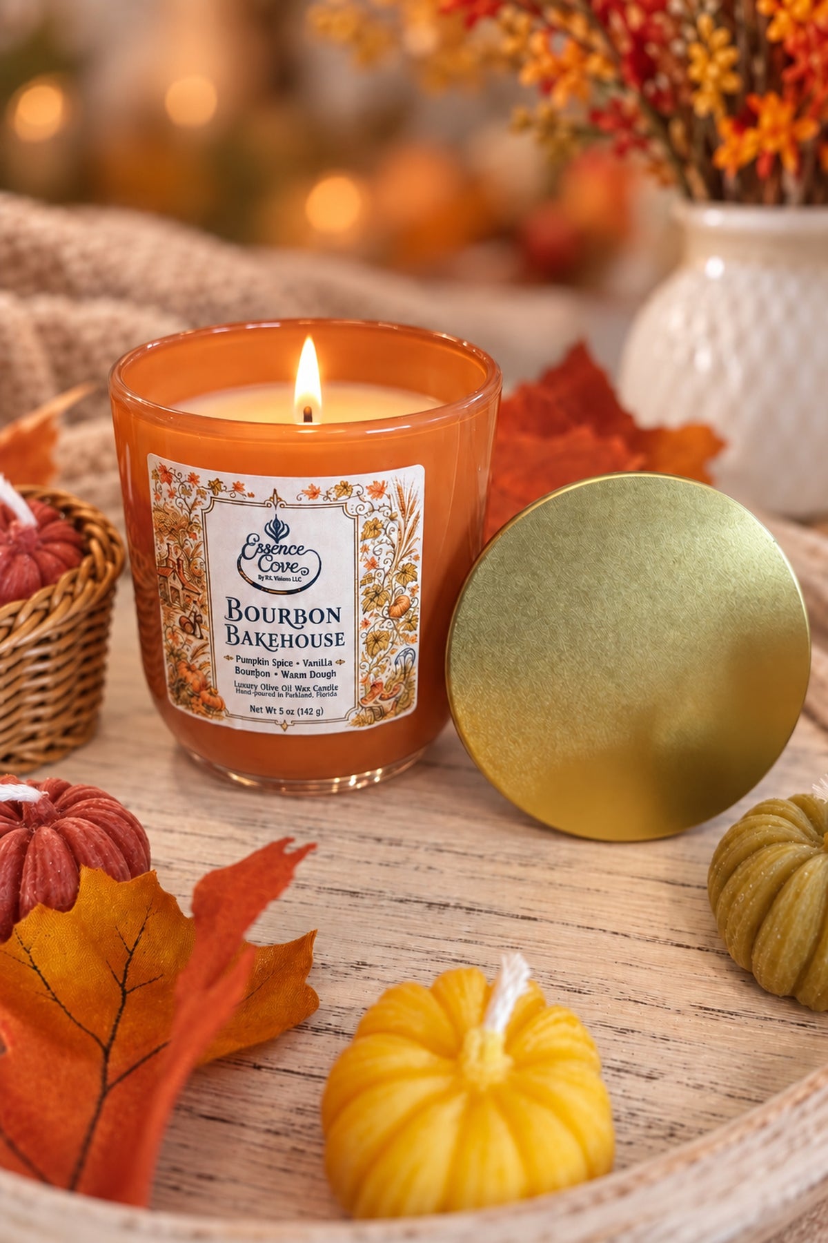 Bourbon Bakehouse Olive Oil Wax Candle – 5 oz