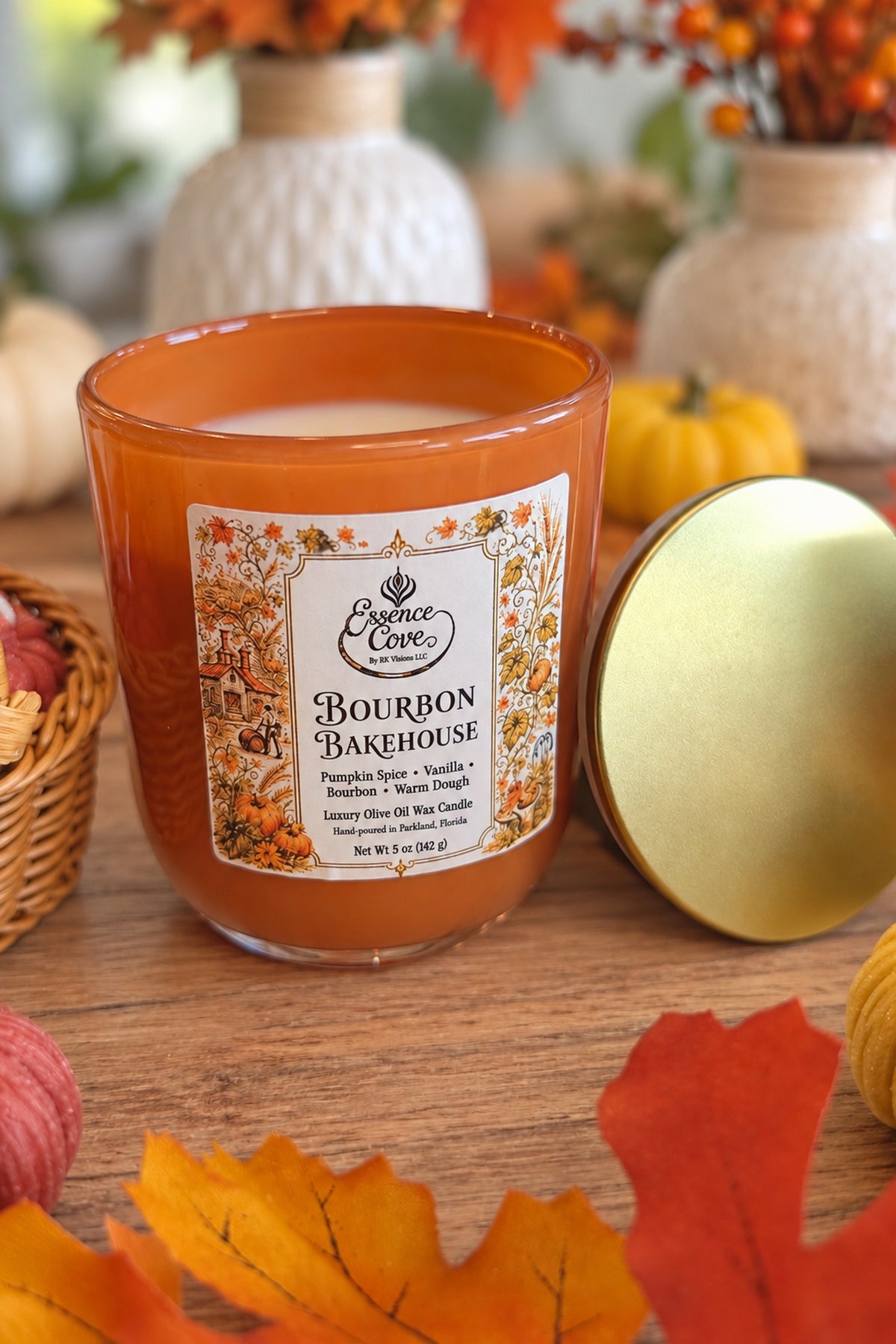 Bourbon Bakehouse Olive Oil Wax Candle – 5 oz